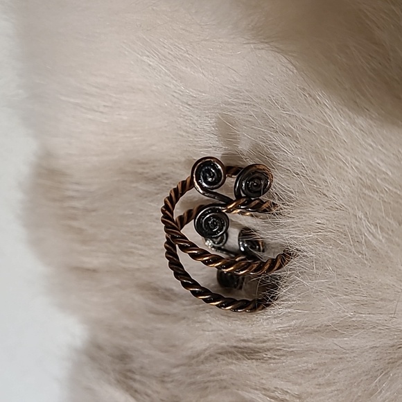 EUC handmade spiral ring s.6.5 - Picture 2 of 3